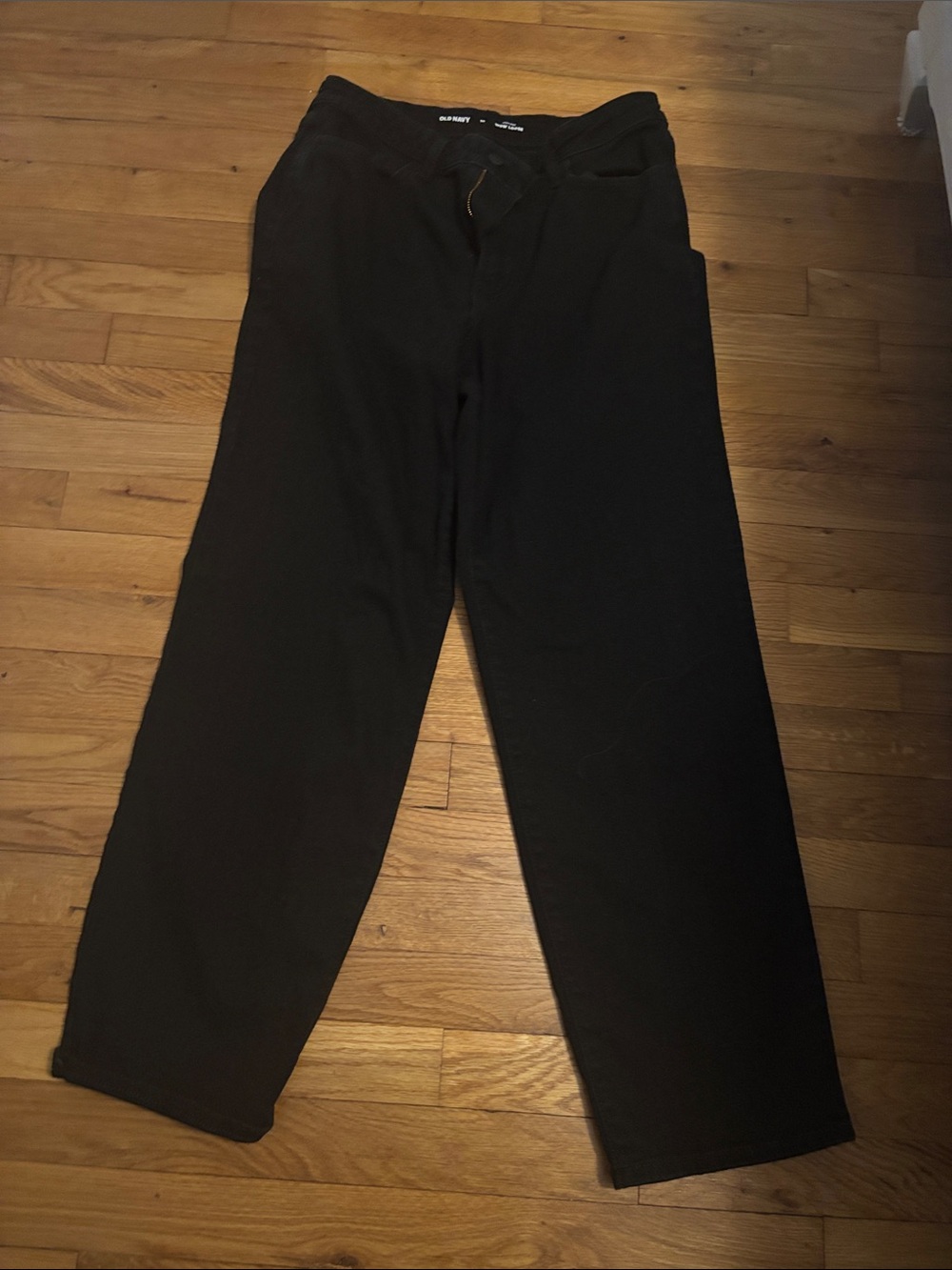 Old Navy Black Wide-Leg Women's loose fit jeans